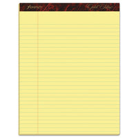 Gold Fibre Writing Pads, Wide-legal Rule, 8.5 X 11.75, Canary, 50 Sheets, Dozen