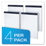 Gold Fibre Writing Pads, Wide-legal Rule, 8.5 X 11.75, White, 50 Sheets, 4-pack