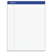 Recycled Writing Pads, Wide-legal Rule, 8.5 X 11.75, White, 50 Sheets, Dozen