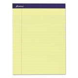 Legal Ruled Pads, Narrow Rule, 8.5 X 11.75, Canary, 50 Sheets, 4-pack