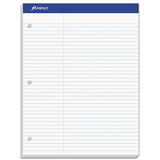 Double Sheet Pads, Medium-college Rule, 8.5 X 11.75, Canary, 100 Sheets