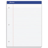 Double Sheet Pads, Wide-legal Rule, 8.5 X 11.75, White, 100 Sheets