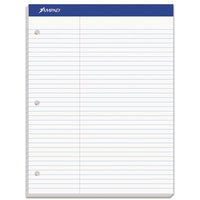 Double Sheet Pads, Narrow Rule, 8.5 X 11.75, Canary, 100 Sheets