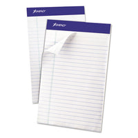 Recycled Writing Pads, Wide-legal Rule, 8.5 X 11.75, Canary, 50 Sheets, Dozen