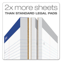 Double Sheet Pads, Pitman Rule, 8.5 X 11.75, White, 100 Sheets