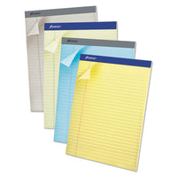 Pastel Writing Pads, Wide-legal Rule, 8.5 X 11.75, Gray, 50 Sheets, Dozen