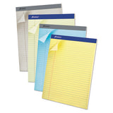 Pastel Writing Pads, Wide-legal Rule, 8.5 X 11.75, Gray, 50 Sheets, Dozen