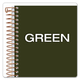 Gold Fibre Personal Notebooks, 1 Subject, Medium-college Rule, Classic Green Cover, 7 X 5, 100 Sheets