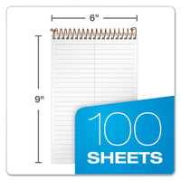 Gold Fibre Steno Books, Gregg Rule, Green Cover, 6 X 9, 100 White Sheets