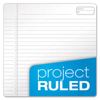 Gold Fibre Wirebound Writing Pad W- Cover, 1 Subject, Project Notes, Gray Cover, 8.5 X 11.75, 70 Sheets