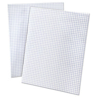 Quadrille Pads, 4 Sq-in Quadrille Rule, 8.5 X 11, White, 50 Sheets
