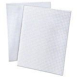 Quadrille Pads, 4 Sq-in Quadrille Rule, 8.5 X 11, White, 50 Sheets