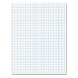 Quadrille Pads, 4 Sq-in Quadrille Rule, 11 X 17, White, 50 Sheets