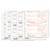 W-2 Tax Forms, 6-part Carbonless, 5 1-2 X 8 1-2, 24 W-2s & 1 W-3