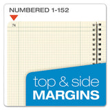 Computation Book, 4 Sq-in Quadrille Rule, 11.75 X 9.25, Antique Ivory, 76 Sheets