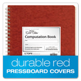 Computation Book, 4 Sq-in Quadrille Rule, 11.75 X 9.25, Antique Ivory, 76 Sheets