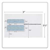 W-2 Peel And Seal Envelopes, Commercial Flap, Self-adhesive Closure, 5.63 X 9, White, 15-pack