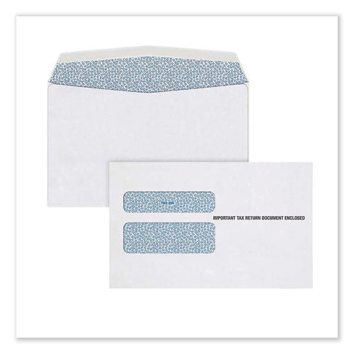 W-2 Peel And Seal Envelopes, Commercial Flap, Self-adhesive Closure, 5.63 X 9, White, 15-pack