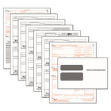 W-2 Tax Form-envelope Kits, 8 1-2 X 5 1-2, 6-part, Inkjet-laser, 24 W-2s & 1 W-3