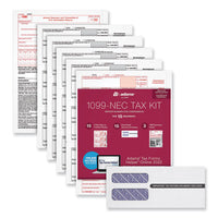 Five-part 1099-nec Online Tax Kit, Five-part Carbonless, 3.66 X 8.5, 15-pack