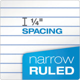 Memo Books, Narrow Rule, 3 X 5, White, 50 Sheets