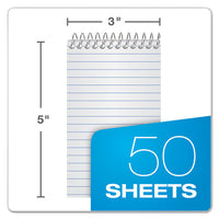 Memo Books, Narrow Rule, 3 X 5, White, 50 Sheets