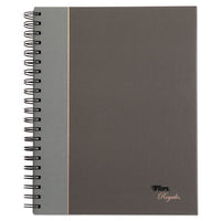 Royale Wirebound Business Notebook, College, Black-gray, 8.25 X 5.88, 96 Sheets
