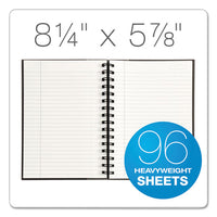 Royale Wirebound Business Notebook, College, Black-gray, 8.25 X 5.88, 96 Sheets