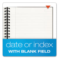 Royale Wirebound Business Notebook, College, Black-gray, 11.75 X 8.25, 96 Sheets
