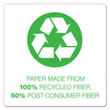 Earthwise By 100% Recycled One-subject Notebook, 1 Subject, Narrow Rule, Green Cover, 8 X 5, 80 Sheets