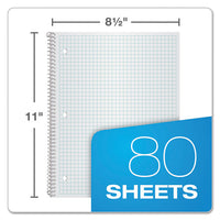 Earthwise By Oxford Recycled 1-subject Notebook, 4 Sq-in Quadrille Rule, 11 X 8.5, 80 Sheets