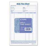 Daily Time And Job Sheets, 8 1-2 X 5 1-2, 200-pad, 2-pack