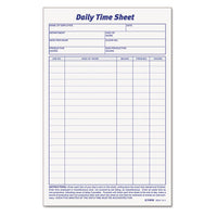 Daily Time And Job Sheets, 8 1-2 X 5 1-2, 200-pad, 2-pack