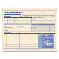 Employee Record Master File Jacket, Straight Tab, Letter Size, Manila, 15-pack