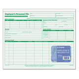 Employee's Record File Folders, Straight Tab, Letter Size, Green, 20-pack