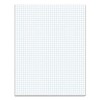 Quadrille Pads, 4 Sq-in Quadrille Rule, 8.5 X 11, White, 50 Sheets