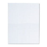 Quadrille Pads, 4 Sq-in Quadrille Rule, 8.5 X 11, White, 50 Sheets