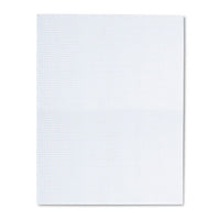 Quadrille Pads, 5 Sq-in Quadrille Rule, 8.5 X 11, White, 50 Sheets