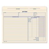Job Folder, Straight Tab, Letter Size, Manila, 20-pack