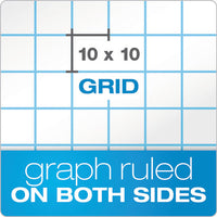 Cross Section Pads, 10 Sq-in Quadrille Rule, 8.5 X 11, White, 50 Sheets