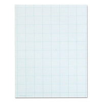 Cross Section Pads, 10 Sq-in Quadrille Rule, 8.5 X 11, White, 50 Sheets