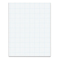 Cross Section Pads, 10 Sq-in Quadrille Rule, 8.5 X 11, White, 50 Sheets