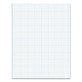 Cross Section Pads, 10 Sq-in Quadrille Rule, 8.5 X 11, White, 50 Sheets