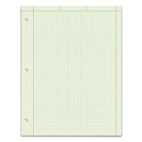 Engineering Computation Pads, 5 Sq-in Quadrille Rule, 8.5 X 11, Green Tint, 100 Sheets