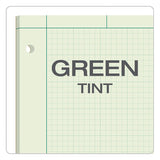 Engineering Computation Pads, 5 Sq-in Quadrille Rule, 8.5 X 11, Green Tint, 100 Sheets