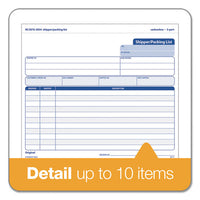 Snap-off Shipper-packing List, 8 1-2 X 7, Three-part Carbonless, 50 Forms