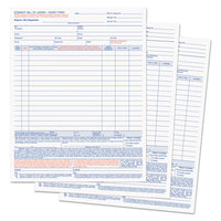 Bill Of Lading,16-line, 8-1-2 X 11, Three-part Carbonless, 50 Forms