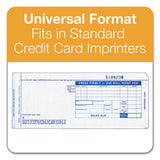 Credit Card Sales Slip, 7 7-8 X 3-1-4, Three-part Carbonless, 100 Forms