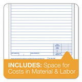 Snap-off Job Work Order Form, 5 2-3" X 8 5-8", Three-part Carbonless, 50 Forms