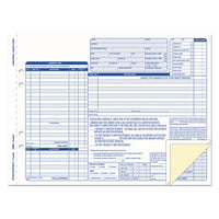 Auto Repair Four-part Order Form, 8 1-2 X 11, Four-part Carbonless, 50 Forms